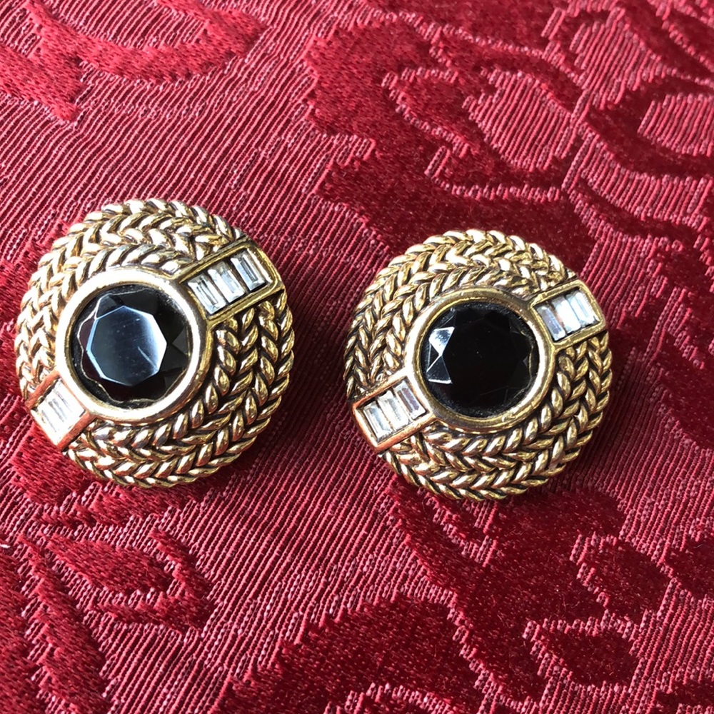 Vintage high end costume earrings